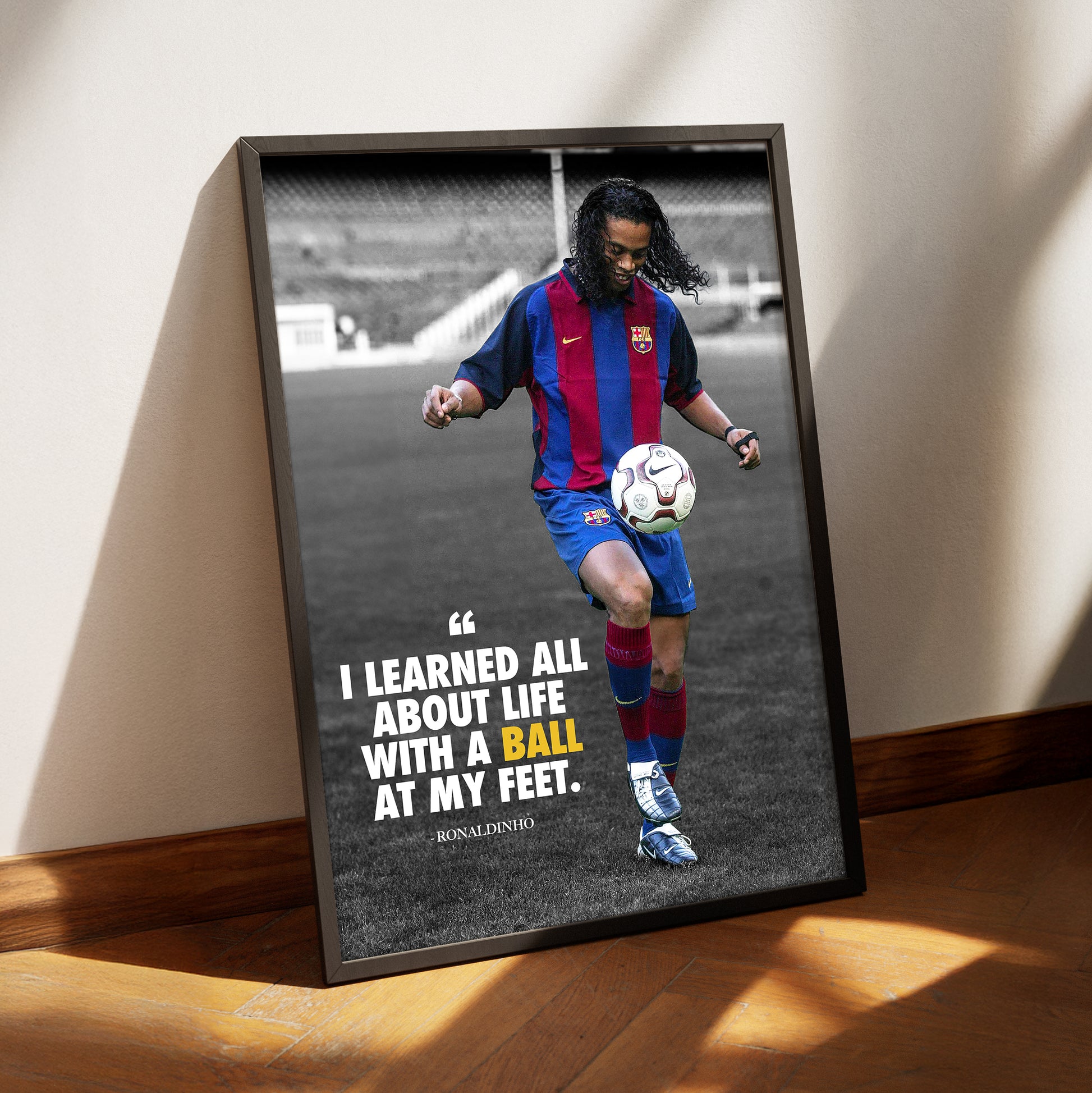 Ronaldinho 'Quote' Poster