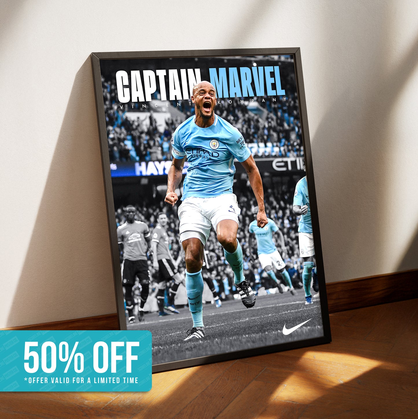 Vincent Kompany 'Captain Marvel' Poster