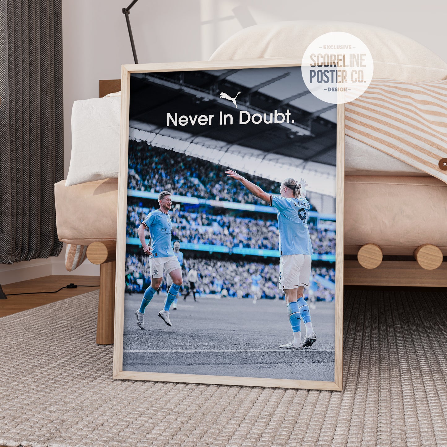 De Bruyne x Haaland 'Never In Doubt' Poster