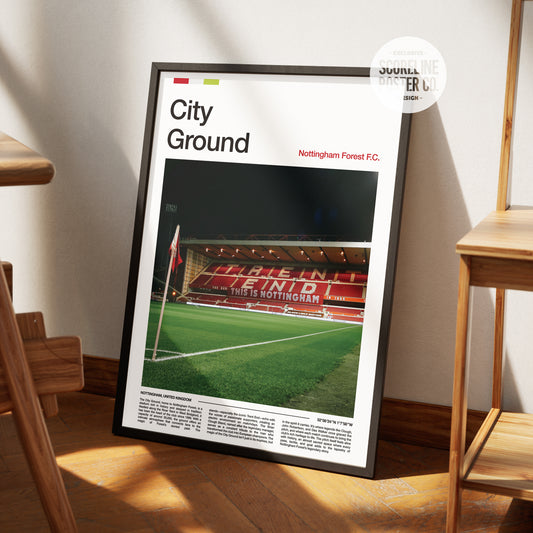 Nottingham Forest City Ground Poster