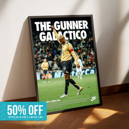 Thierry Henry 'Gunner Galactico' Poster