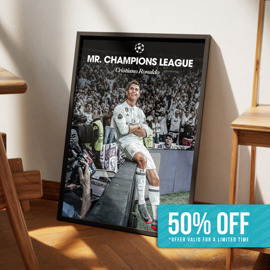 Cristiano Ronaldo 'Mr Champions League' Poster