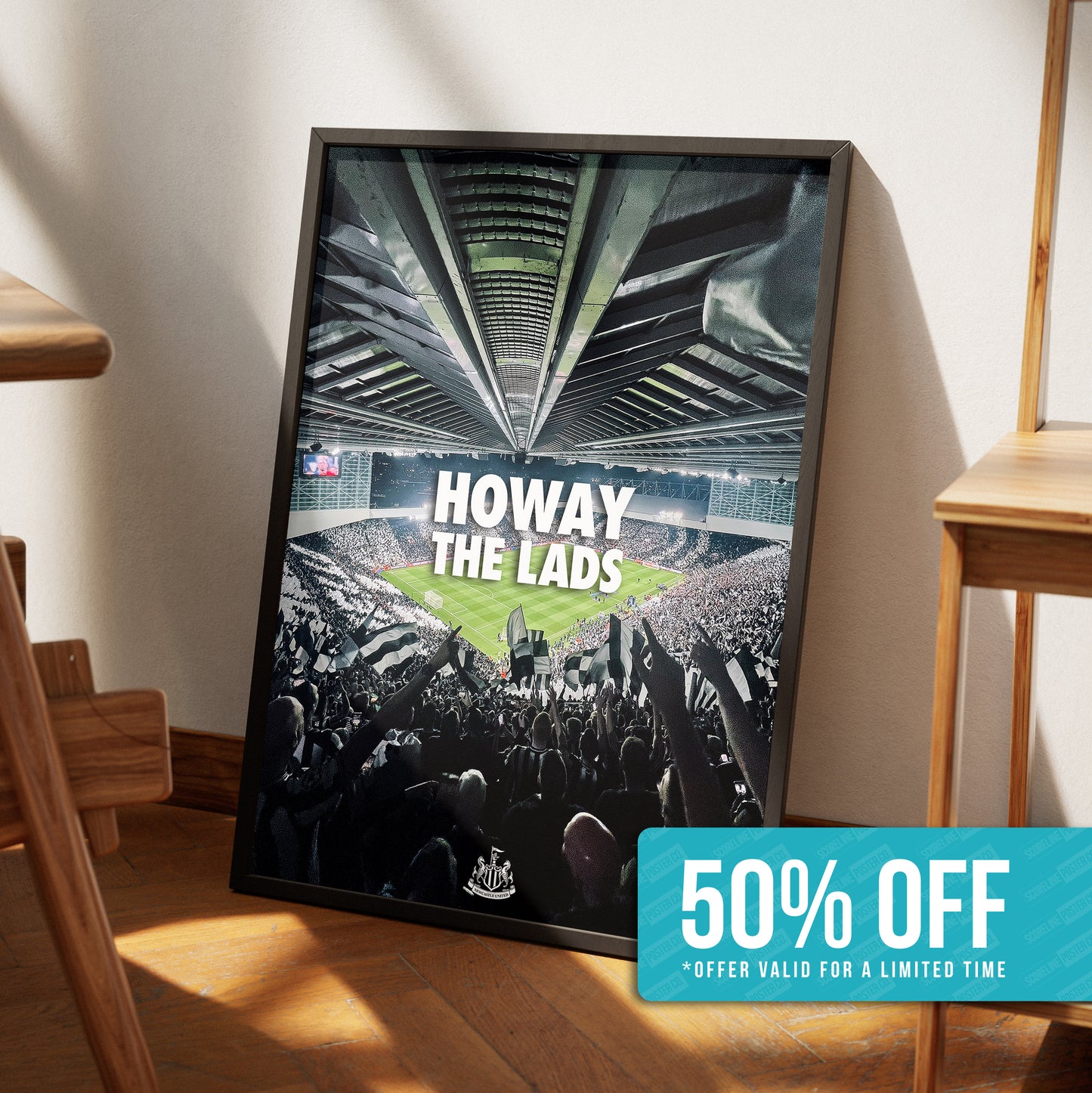 St James Park 'Howay The Lads' Poster