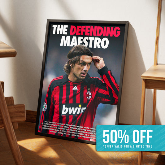 Paolo Maldini 'Defending Maestro' Poster