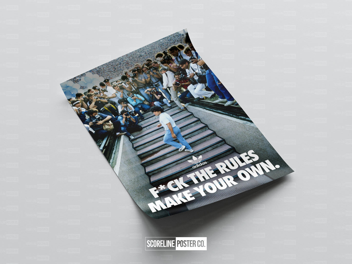 Diego Maradona 'F* The Rules' Poster
