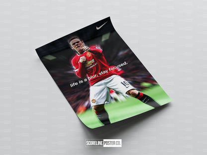 Wayne Rooney 'Blur' Poster