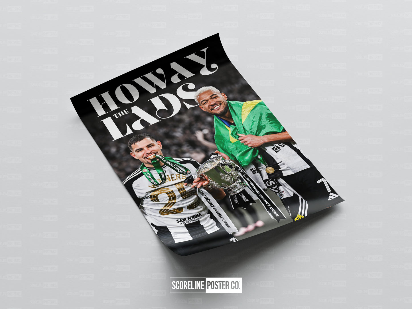 Bruno Guimaraes & Joelinton 'Howay The Lads' Poster