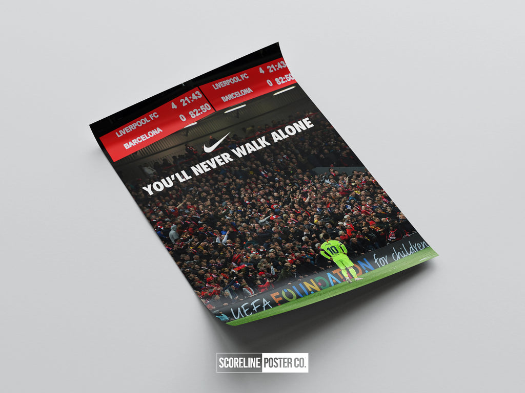 Liverpool 'YNWA' Poster