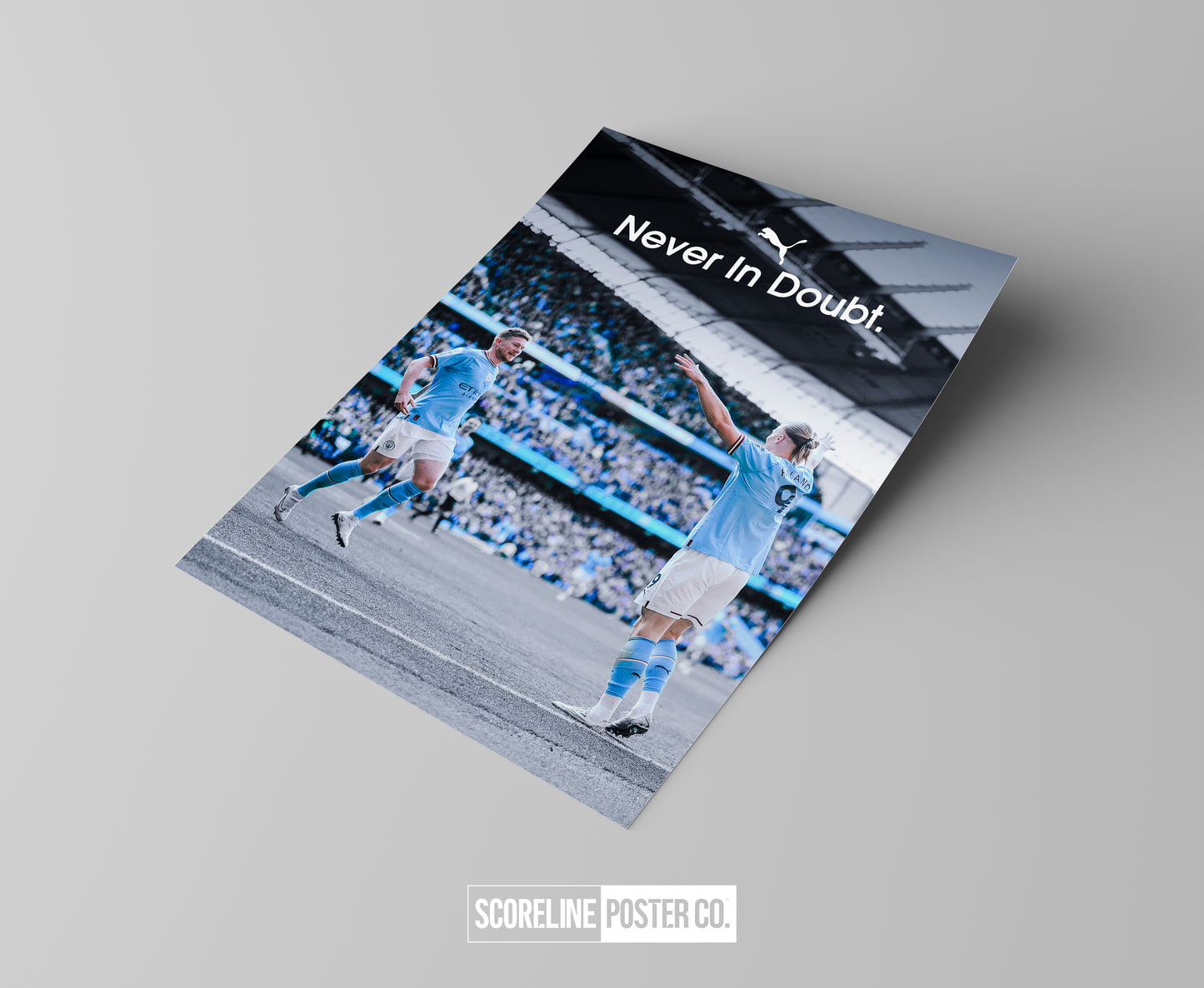 De Bruyne x Haaland 'Never In Doubt' Poster