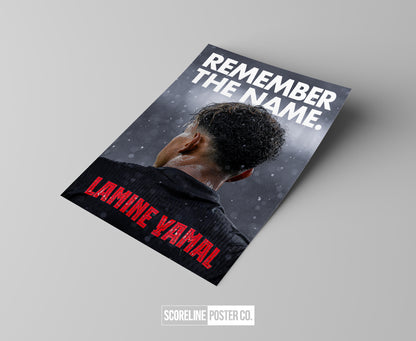 Lamine Yamal 'Remember The Name' Poster