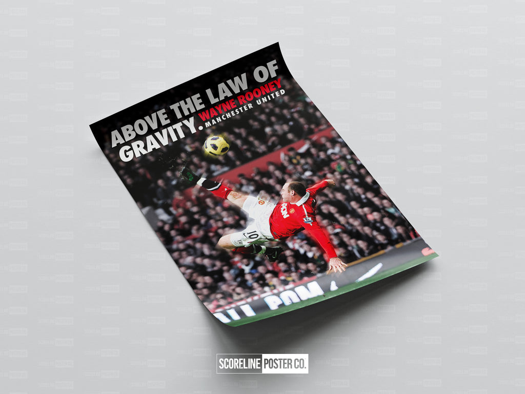 Wayne Rooney 'Law Of Gravity' Poster