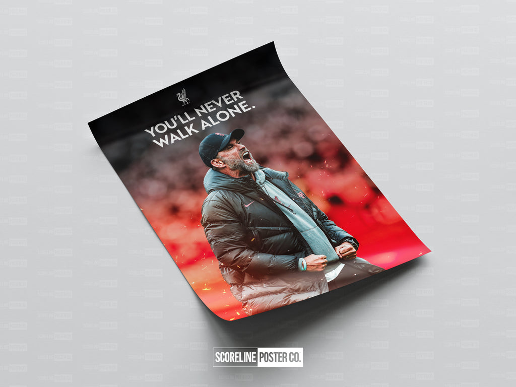 Jurgen Klopp 'YNWA' Poster
