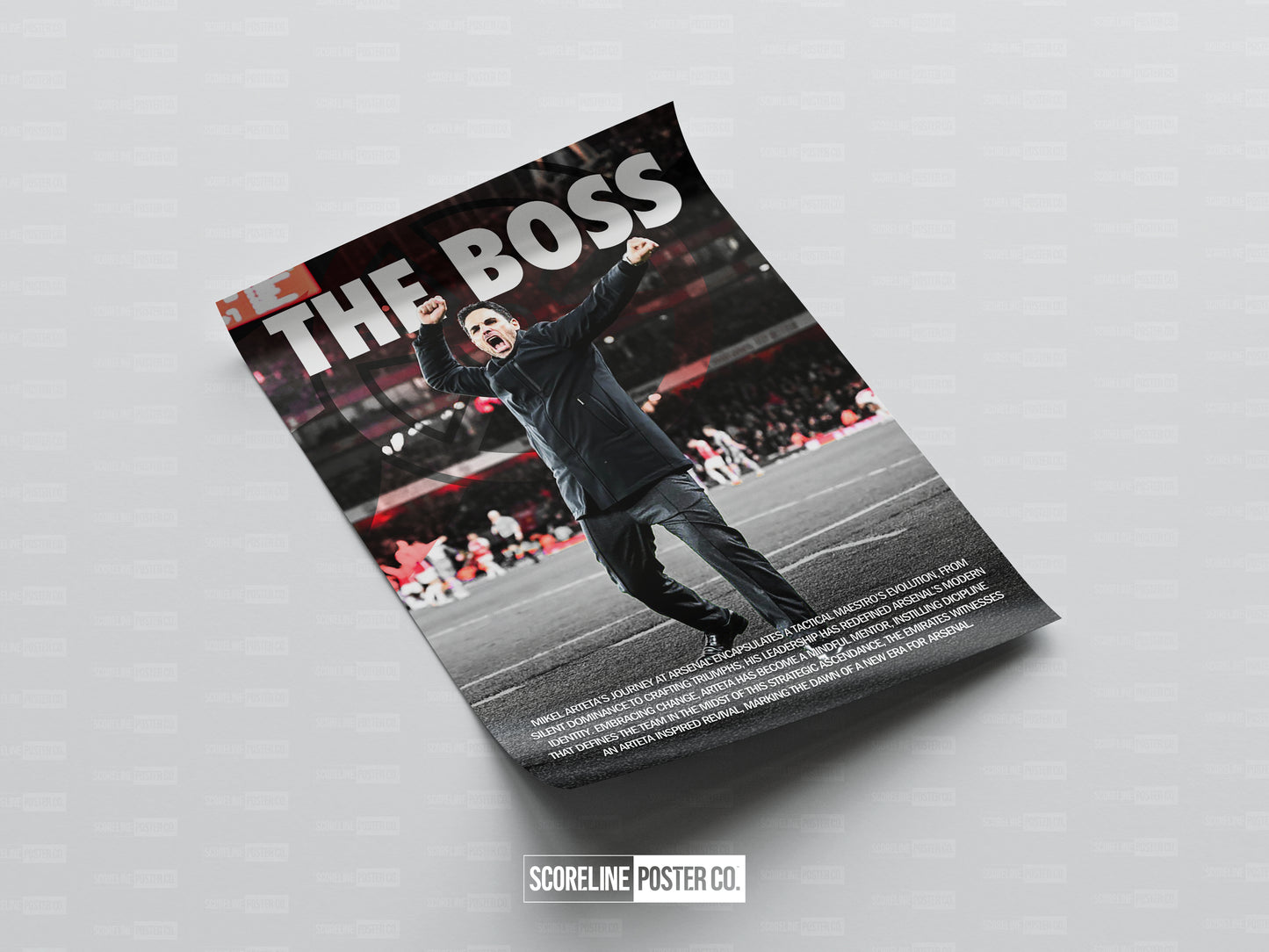 Mikel Arteta 'The Boss' Poster