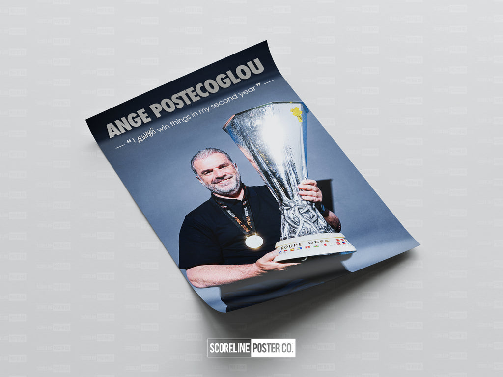 Ange Postecoglou Europa League Poster