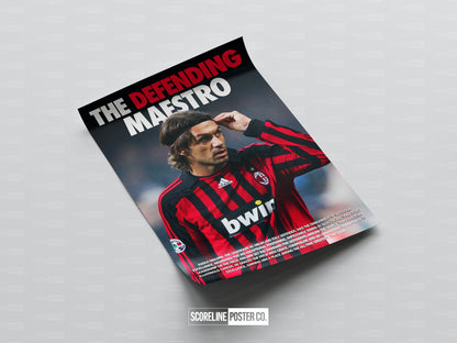 Paolo Maldini 'Defending Maestro' Poster