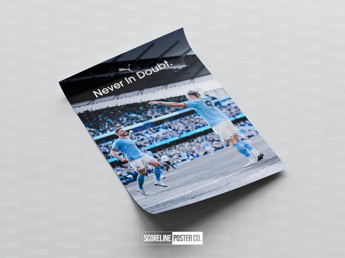 De Bruyne x Haaland 'Never In Doubt' Poster