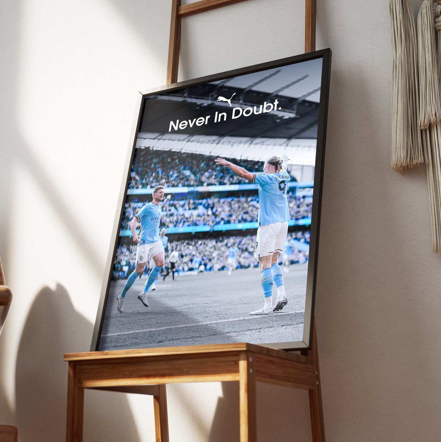 De Bruyne x Haaland 'Never In Doubt' Poster