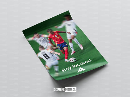 Lamine Yamal 'Stay Focused' Poster