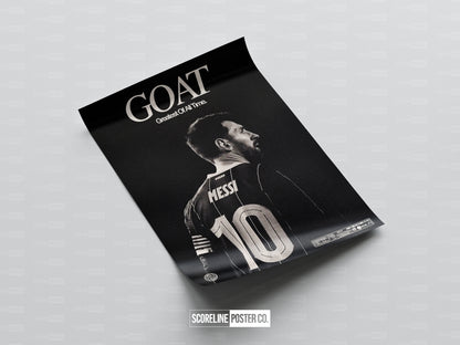 Lionel Messi 'GOAT' Poster