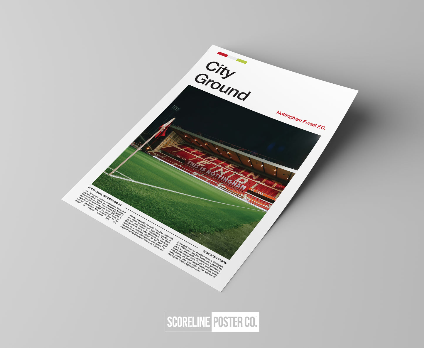 Nottingham Forest City Ground Poster