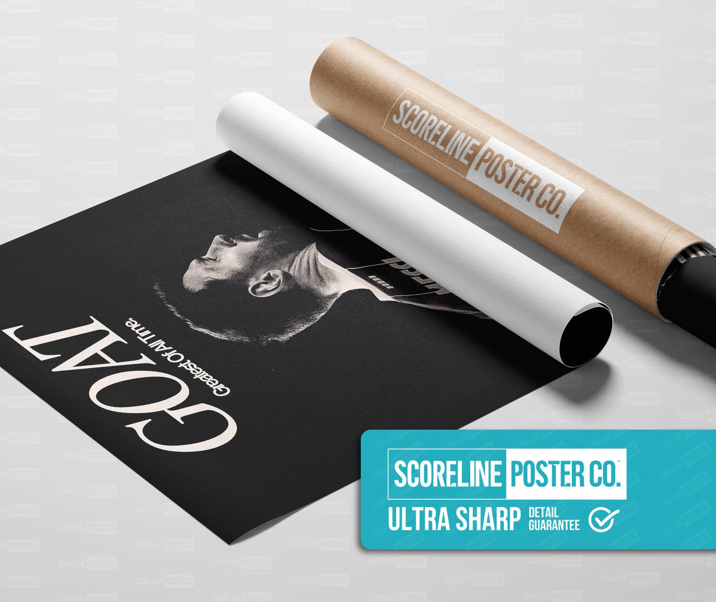 Lionel Messi 'GOAT' Poster
