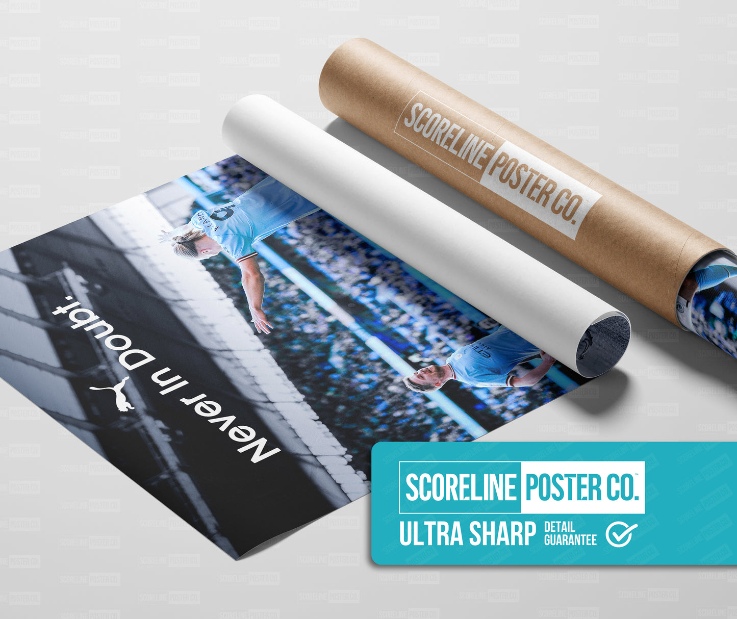 De Bruyne x Haaland 'Never In Doubt' Poster