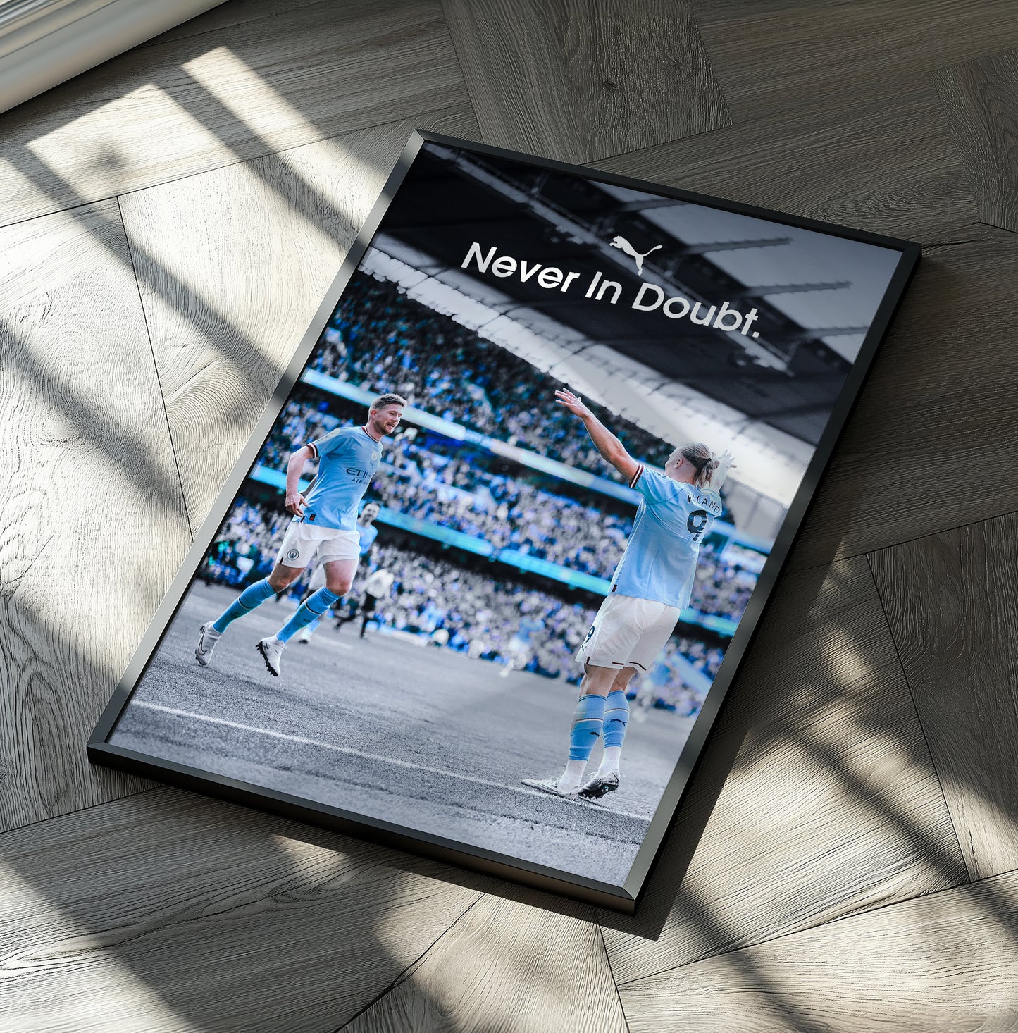De Bruyne x Haaland 'Never In Doubt' Poster