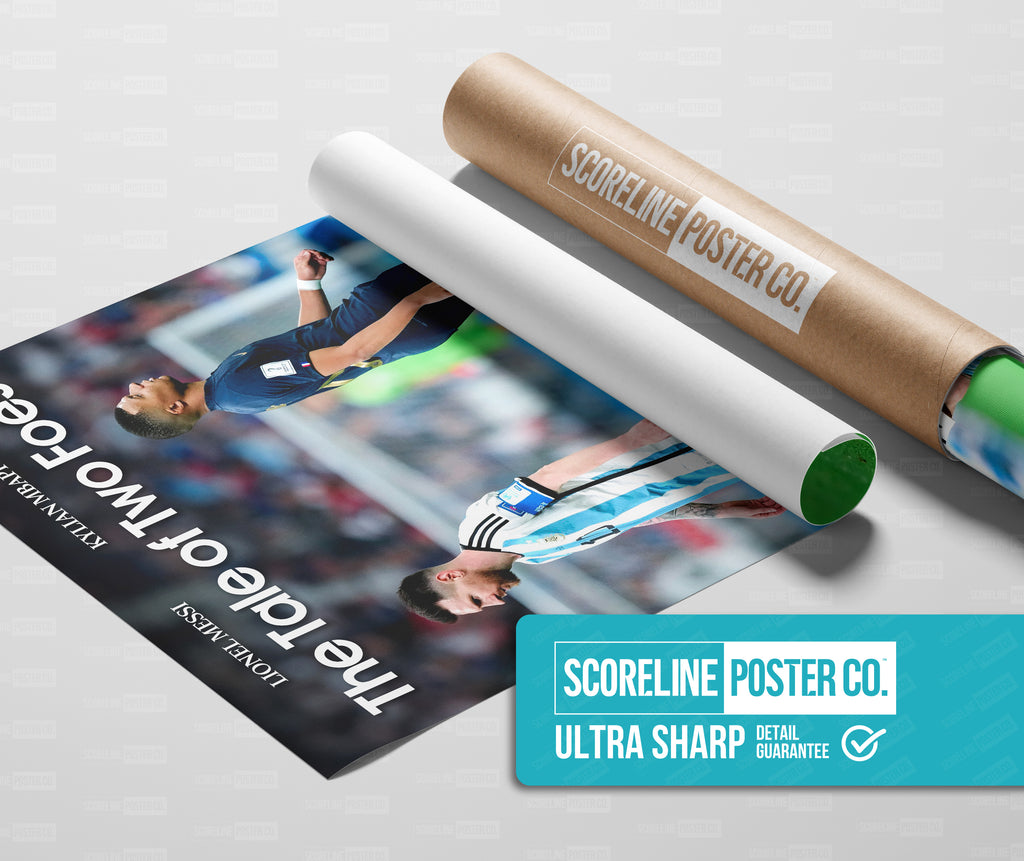 Lionel Messi & Kylian Mbappe 'Foes' Poster