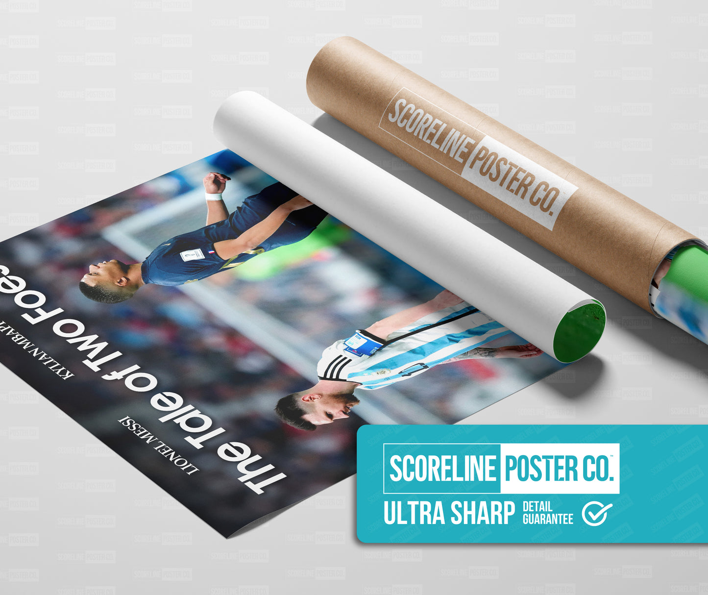Lionel Messi & Kylian Mbappe 'Foes' Poster