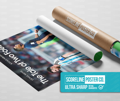 Lionel Messi & Kylian Mbappe 'Foes' Poster