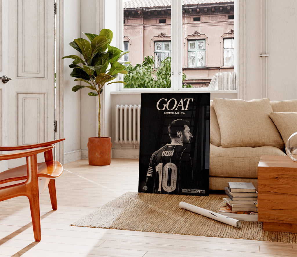 Lionel Messi 'GOAT' Poster