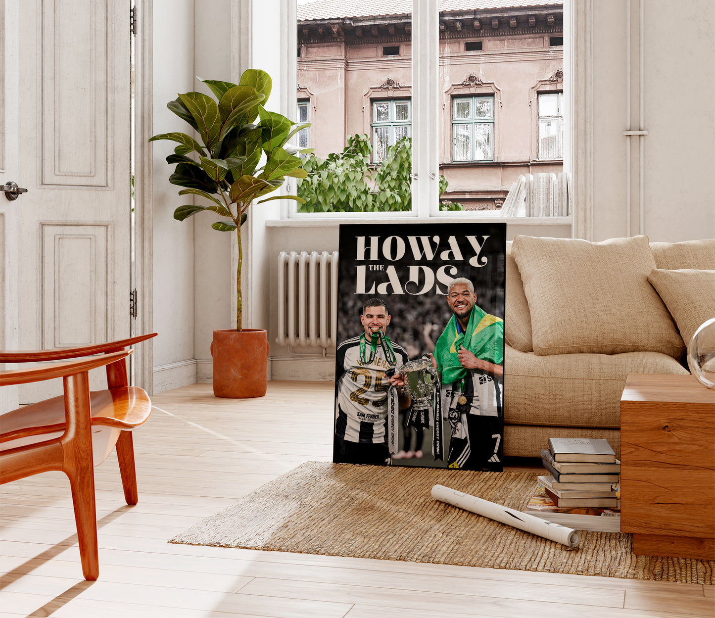 Bruno Guimaraes & Joelinton 'Howay The Lads' Poster