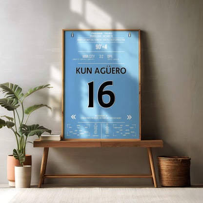 Sergio Aguero Shirt Poster