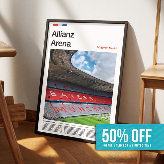 Bayern Munich Allianz Arena Stadium Poster