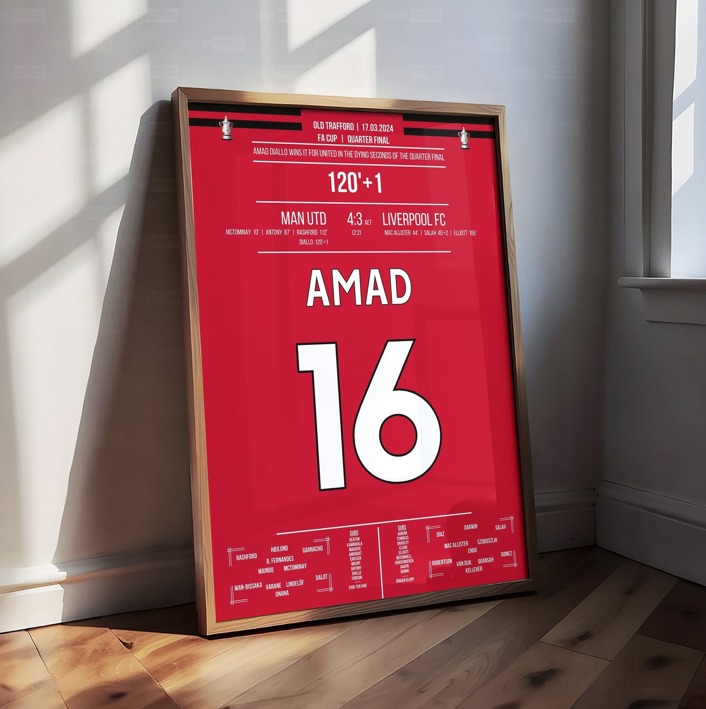 Amad Diallo Shirt Poster