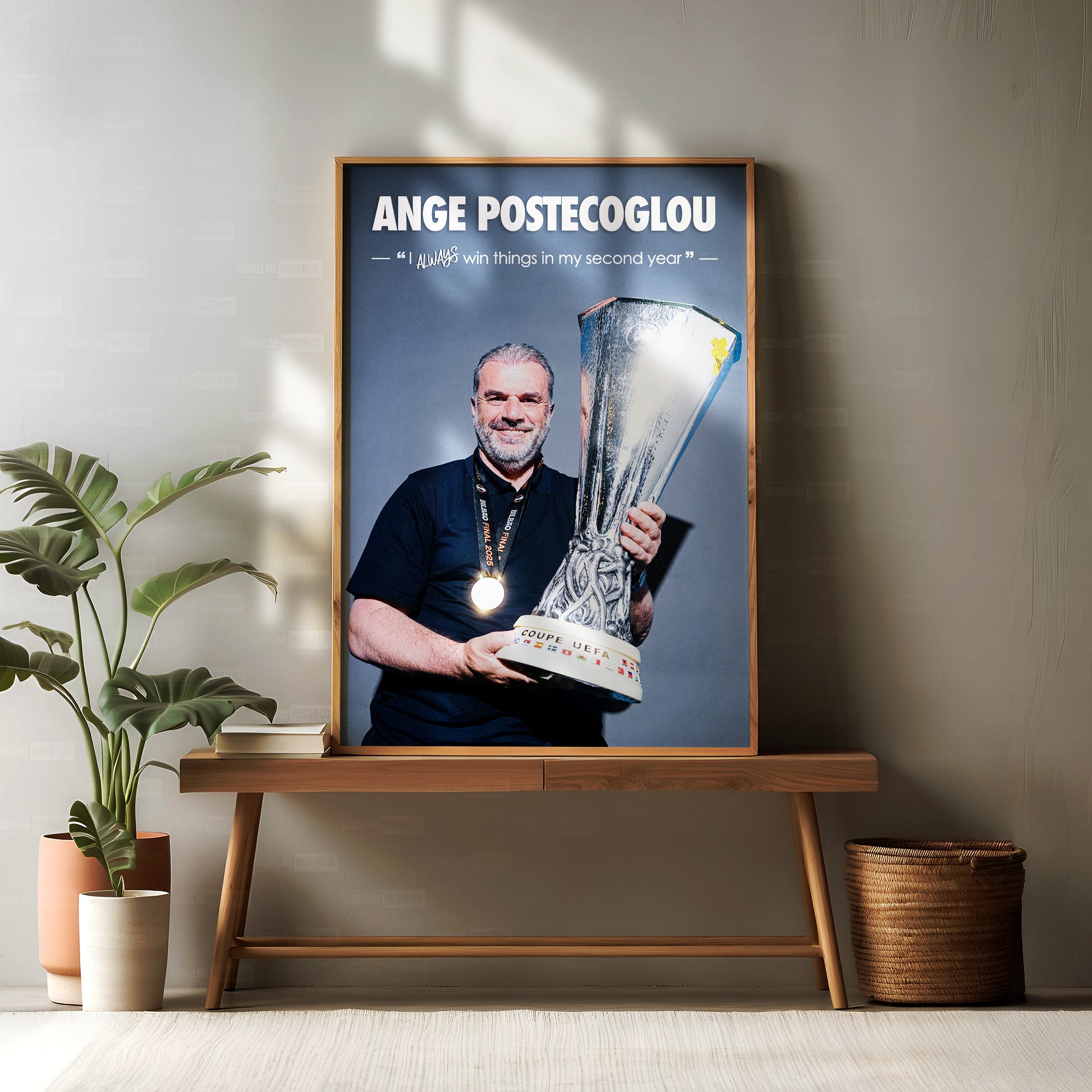 Ange Postecoglou Europa League Poster