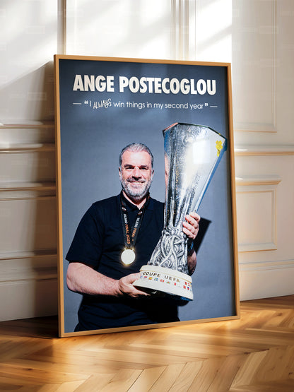 Ange Postecoglou Europa League Poster