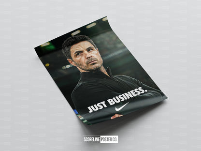 Mikel Arteta 'Just Business' Poster