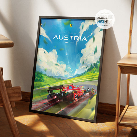 Austrian Grand Prix 2024 F1 Poster
