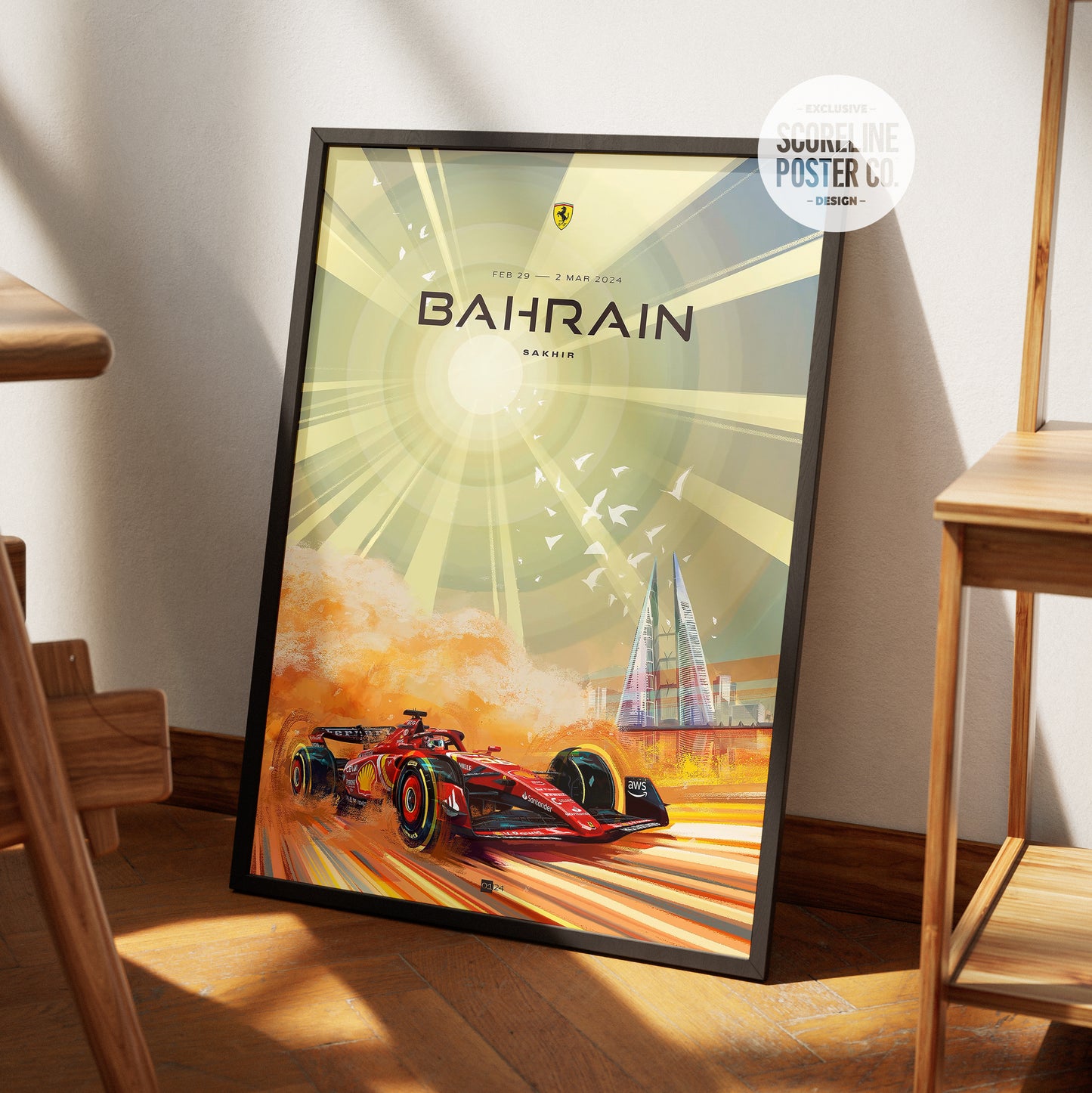 Bahrain Grand Prix 2024 F1 Poster