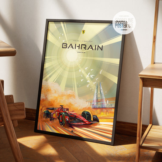 Bahrain Grand Prix 2024 F1 Poster