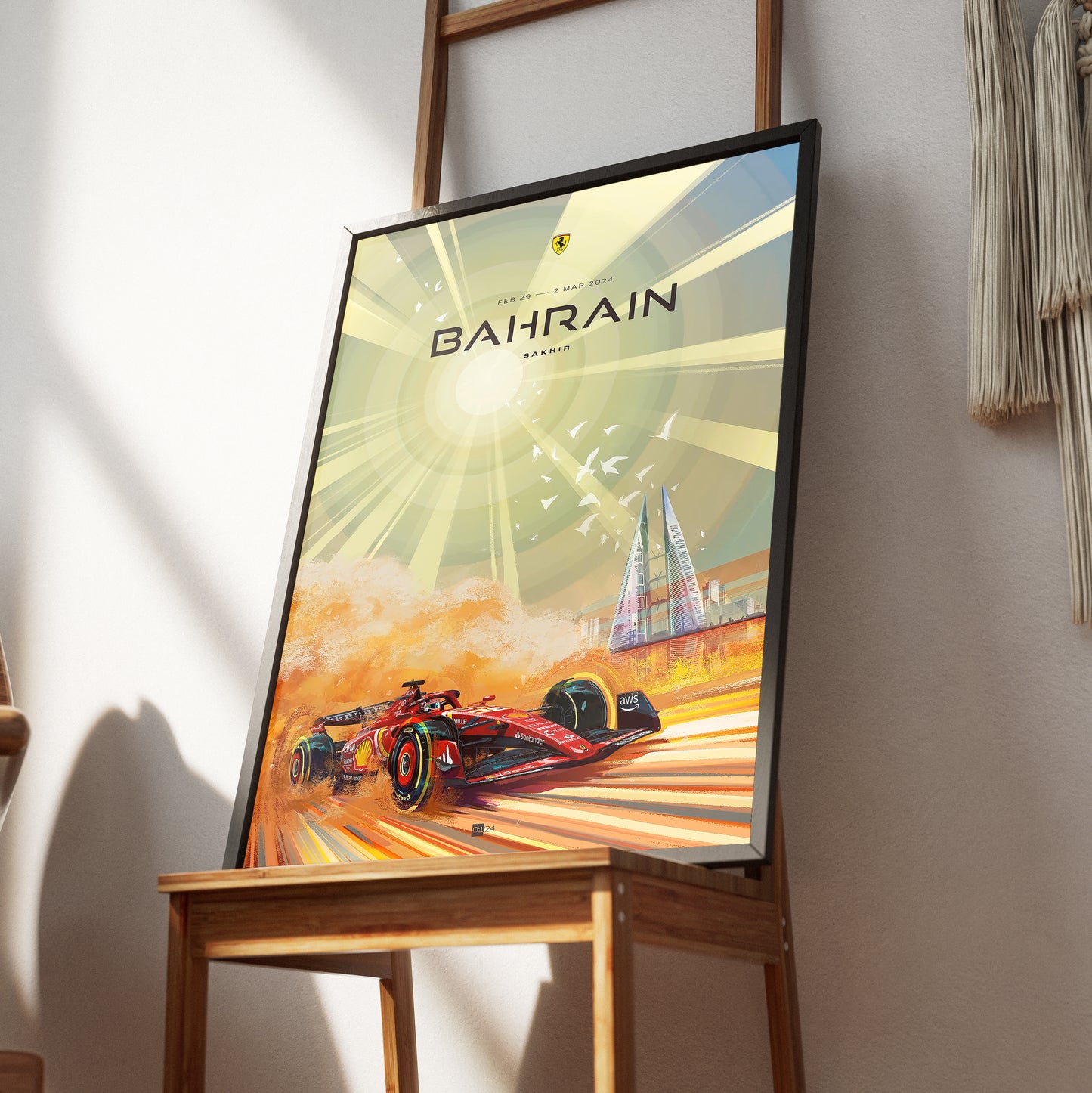 Bahrain Grand Prix 2024 F1 Poster