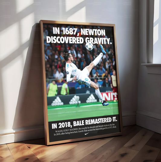 Gareth Bale 'Gravity Remastered' Poster