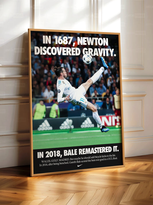 Gareth Bale 'Gravity Remastered' Poster
