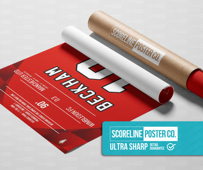 David Beckham Shirt Poster