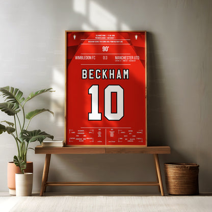 David Beckham Shirt Poster