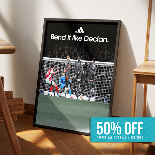 Declan Rice 'Bend It Like Declan' Poster