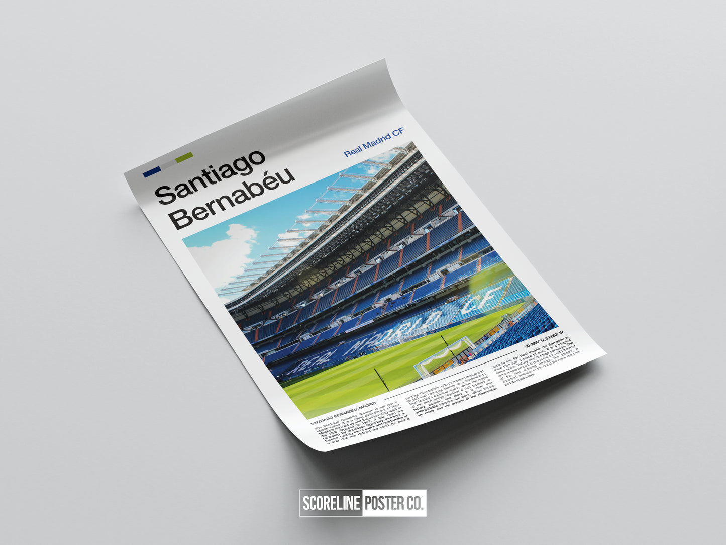 Real Madrid Santiago Bernabeu Stadium Poster
