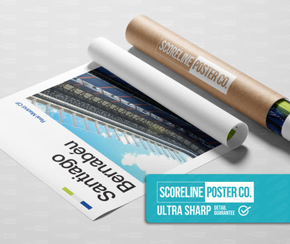 Real Madrid Santiago Bernabeu Stadium Poster
