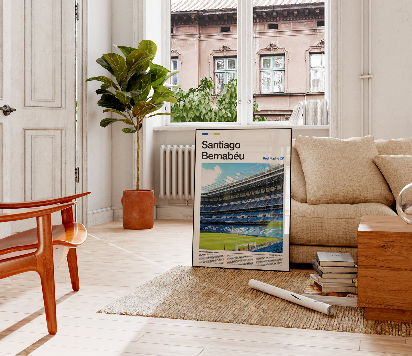 Real Madrid Santiago Bernabeu Stadium Poster